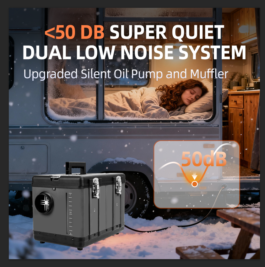 iHooToo 8KW Diesel Heater, 12V/24V/110V All in One Diesel Heater, with Bluetooth APP Control, Remote Control and Display Screen,Portable Diesel Heater for Vehicles,Rvs,Trucks, Campers,Garage