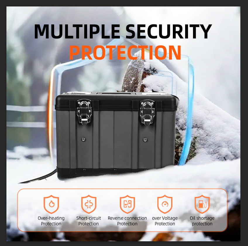 iHooToo 8KW Diesel Heater, 12V/24V/110V All in One Diesel Heater, with Bluetooth APP Control, Remote Control and Display Screen,Portable Diesel Heater for Vehicles,Rvs,Trucks, Campers,Garage