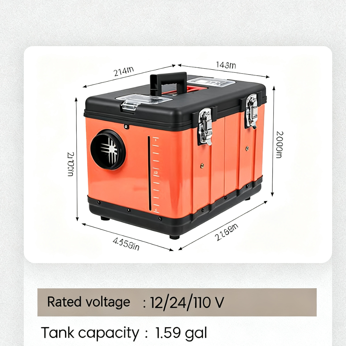 iHooToo 8KW Diesel Heater, 12V/24V/110V All in One Portable Diesel Heater, with Bluetooth APP Control