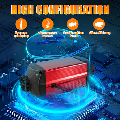 12V 5KW Split Diesel Heater With 2.4Gal Fuel Tank,Remote Control Diesel Air Heater For Rvs,Trucks,Campers