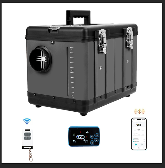 iHooToo 8KW Diesel Heater, 12V/24V/110V All in One Diesel Heater, with Bluetooth APP Control, Remote Control and Display Screen,Portable Diesel Heater for Vehicles,Rvs,Trucks, Campers,Garage